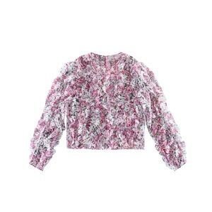 Vibrant Floral Long Sleeve Top